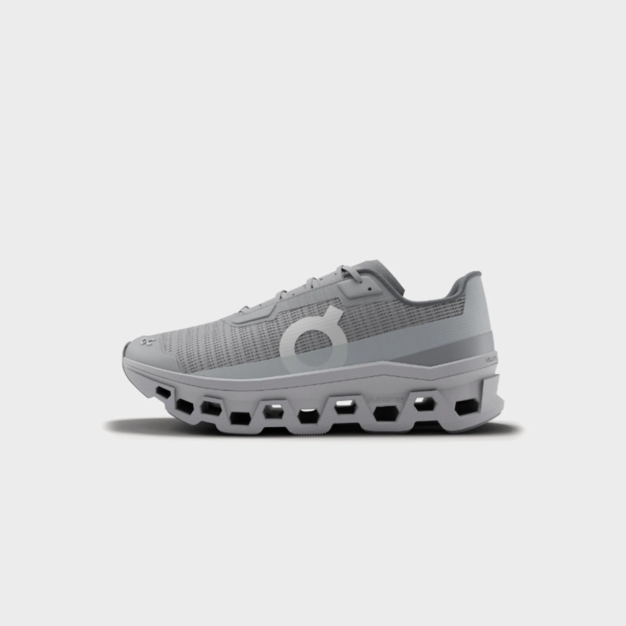 Comfortable Foot Cushion System Platform Heel Pumps On Running Cloudmonster - Void Alloy / Glacier