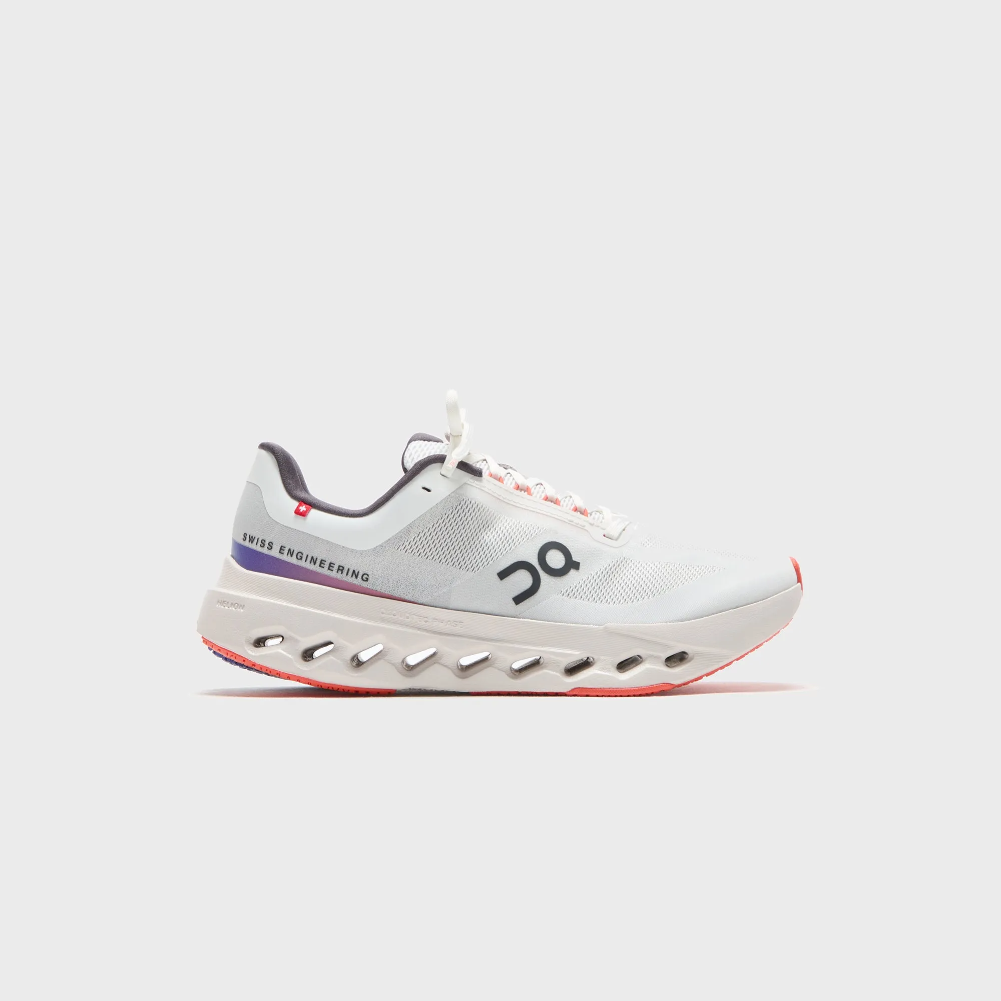 Walking Flats Comfortable Heel Design Style On Running Cloudsurfer - Next White / Flame