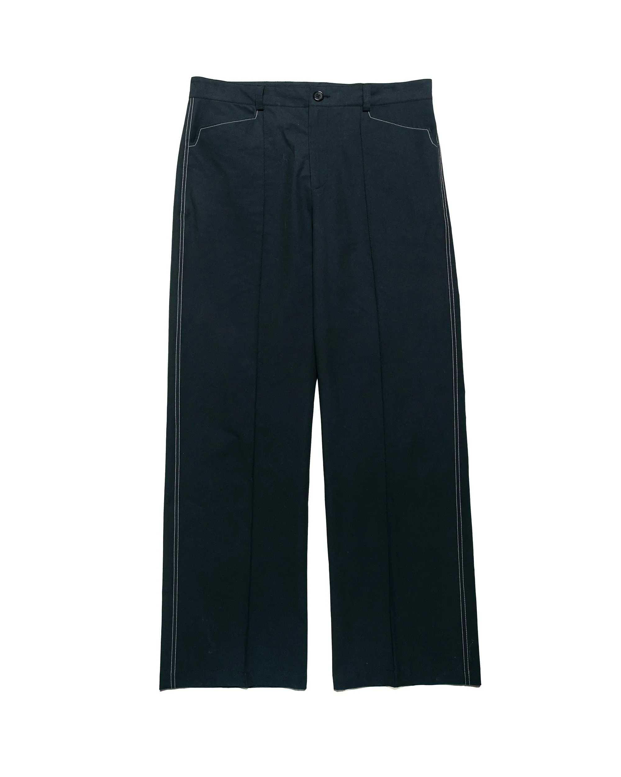 Wanze Work Trouser Cotton Navy Comfortable Face Length