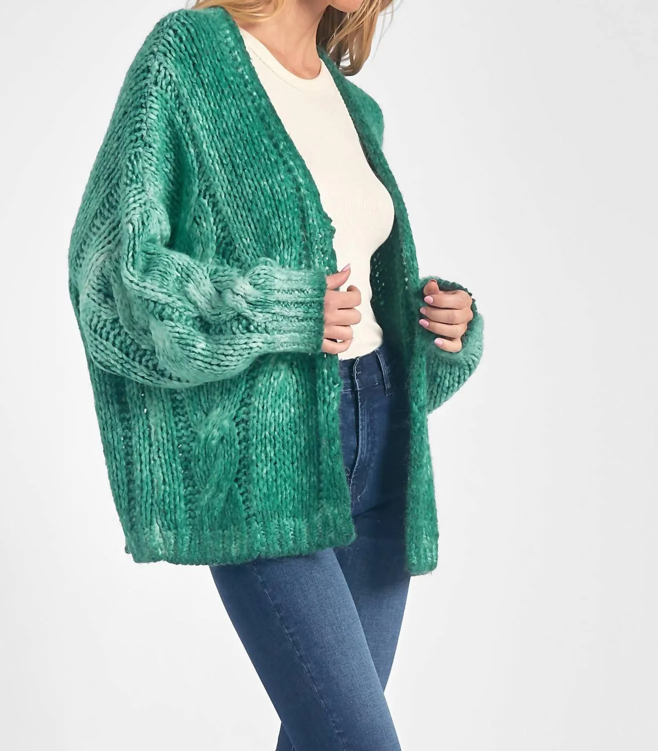 Cardigan Unique en Vert