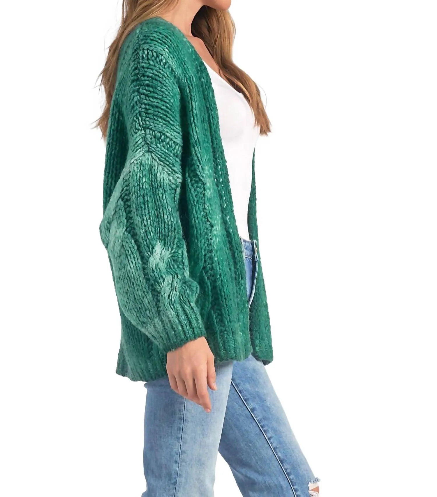 Cardigan Unique en Vert