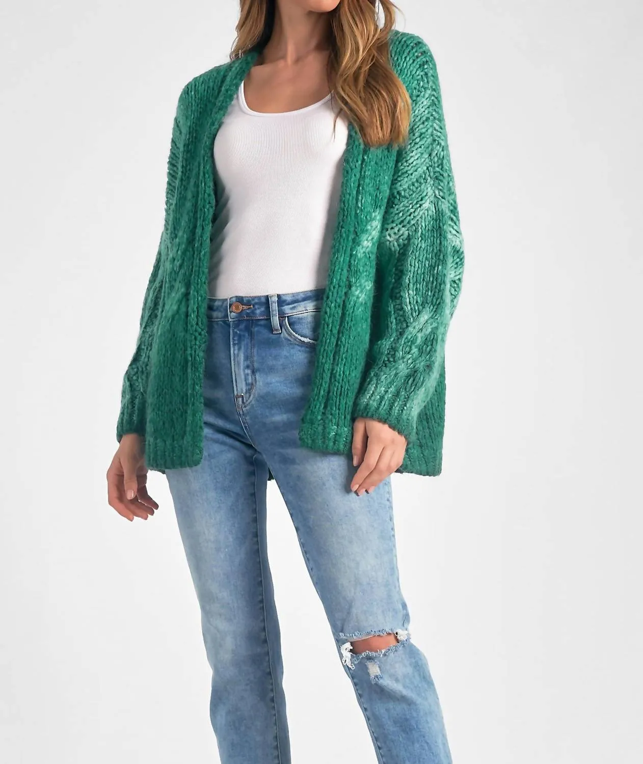 Cardigan Unique en Vert