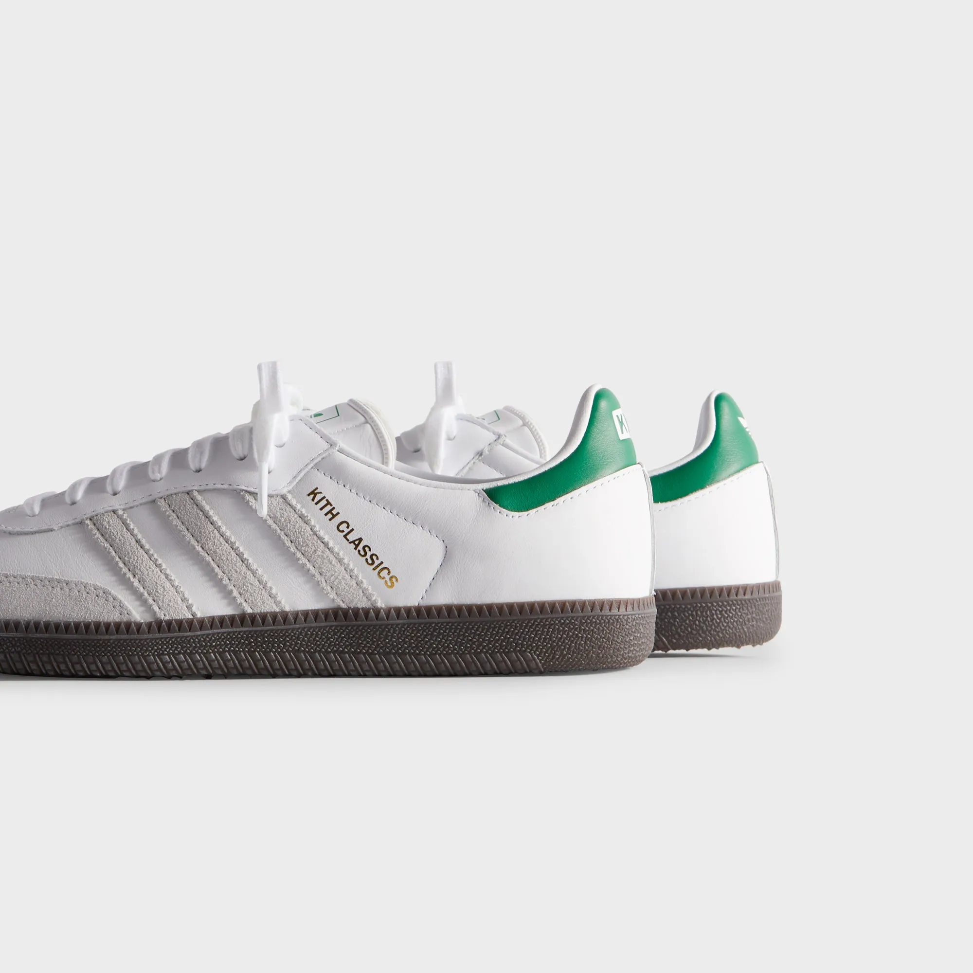 Halloween Sale Kith Classics For Adidas Originals Samba Og - White / Green
