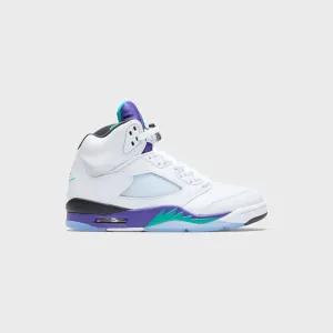 Jordan Air Jordan 5 - Black / New Emerald / Grape Ice Stride with Confidence Autumn Sale