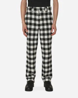 3D Printer Low-End Opening Ceremony Tweed Check Pants Black