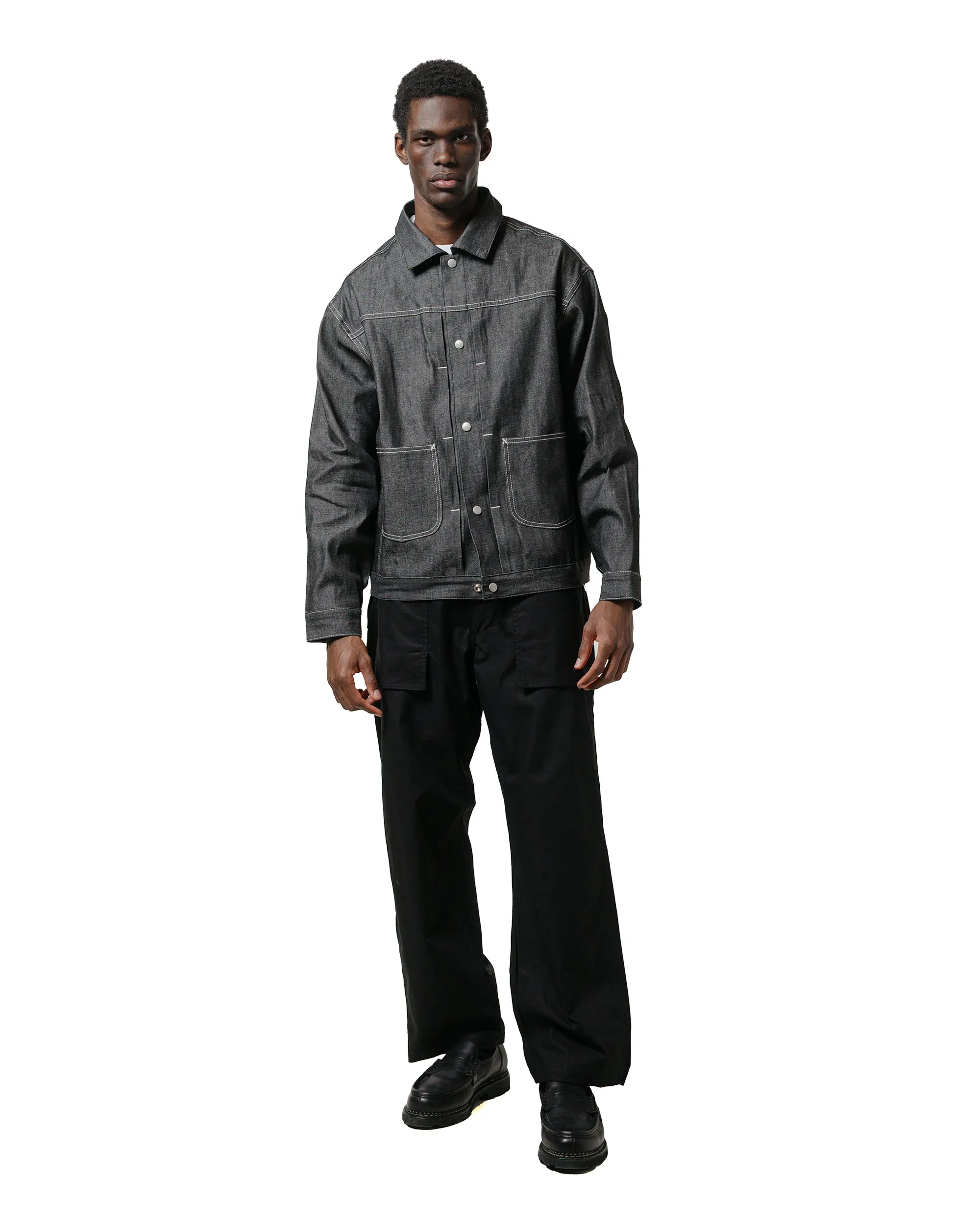 Sassafras F.S Cultivator Pants Army Ripstop Black Hip Length Seamed