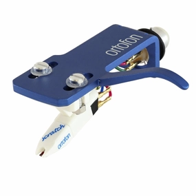 Ortofon: White Scratch OM DJ Cartridge Pre-Mounted on Blue SH-4 Headshell