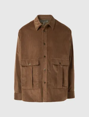 Non - Flammable Denim Look Overshirt