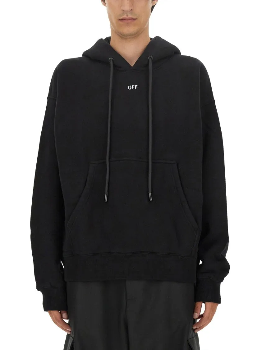 Pull à capuche noir oversize