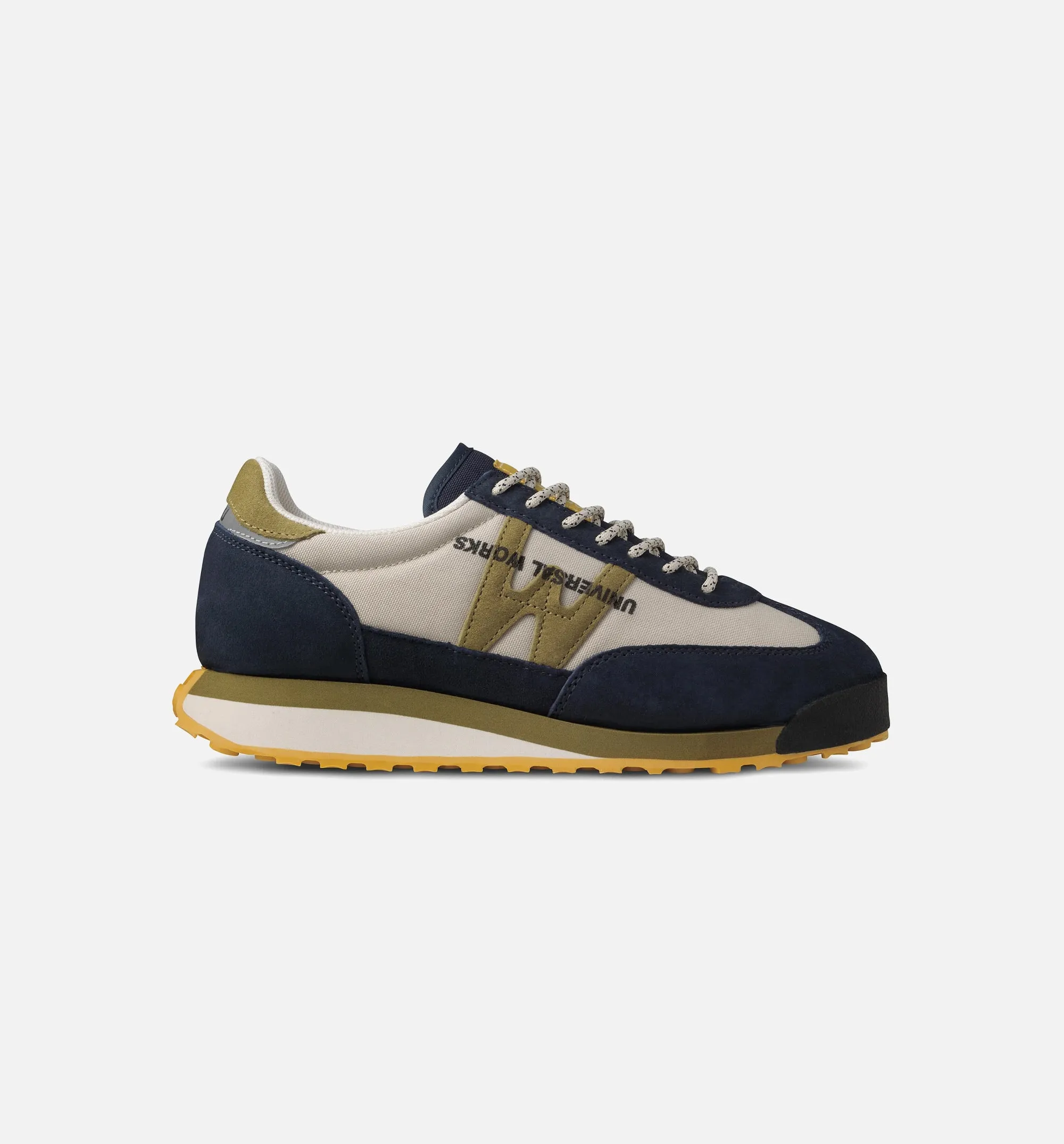 Universal Works Mestari Control Inversion Illusion Mens Lifestyle Shoe - Navy/Grey Full Length