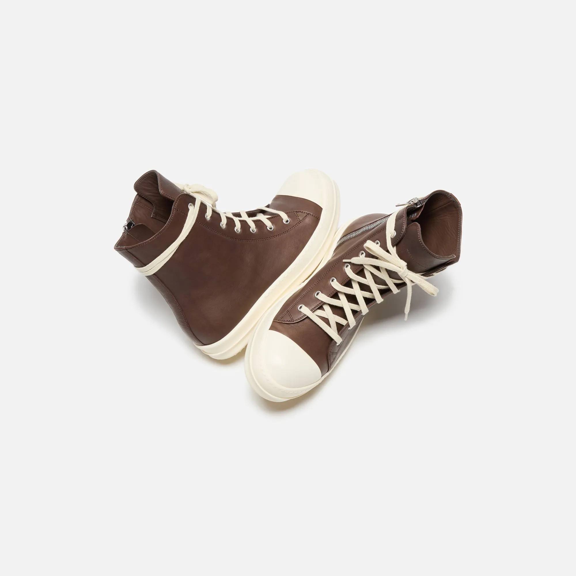 Comfortable Flats Rick Owens Porterville Sneakers - Saddle / Milk