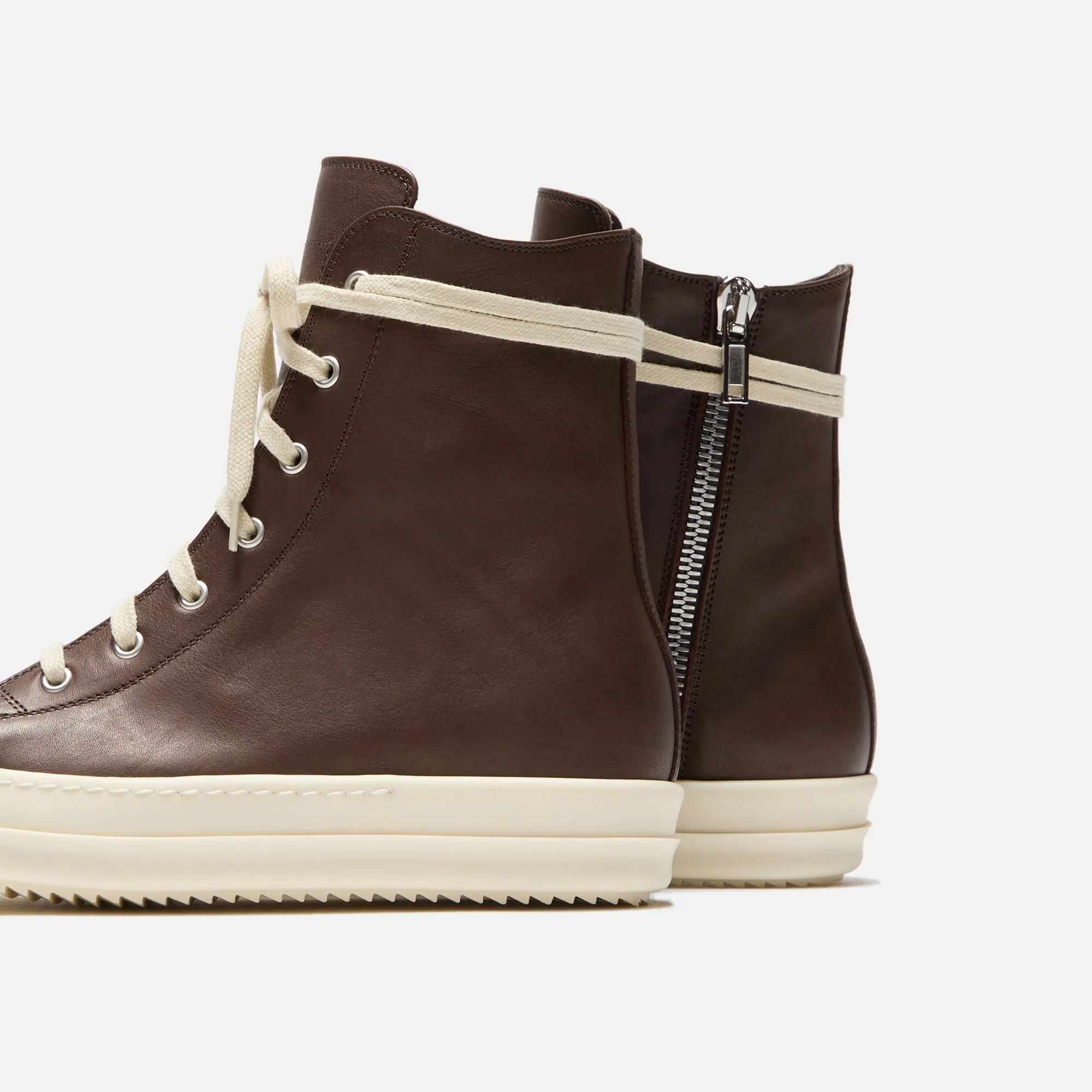 Rick Owens Porterville Sneakers - Saddle / Milk Foot Relief SeasonalSale