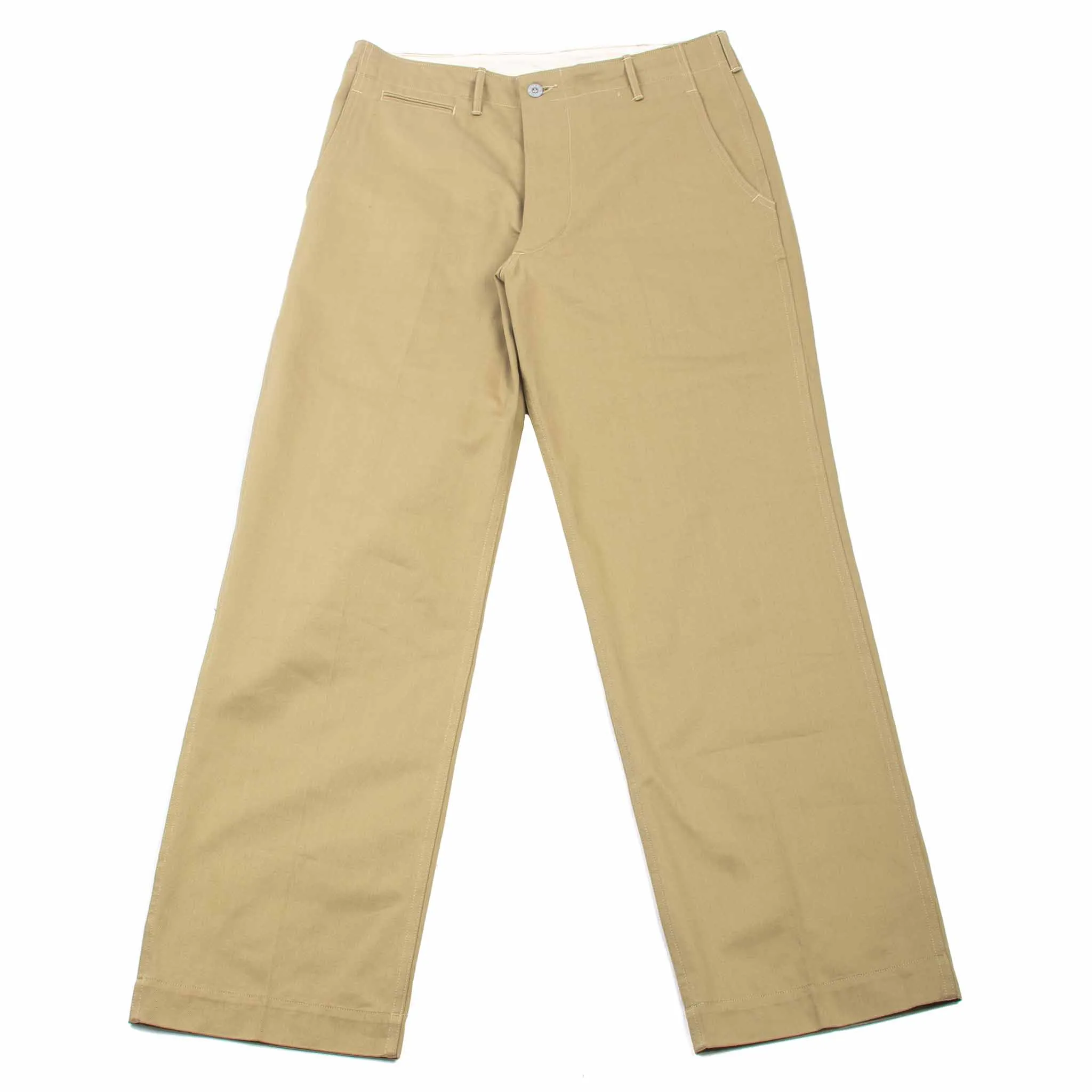 Warehouse Lot. 1216 M-41 Type Us Army Chino Pants Khaki Unlined Sleeve Lightning