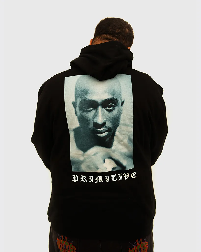 Primitive X Tupac Royalty Hoodie - Black Workout Wearness Free - Flowing