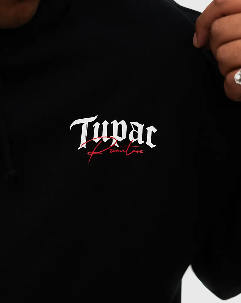 "Odor Eliminating Design Primitive X Tupac Royalty Hoodie - Black