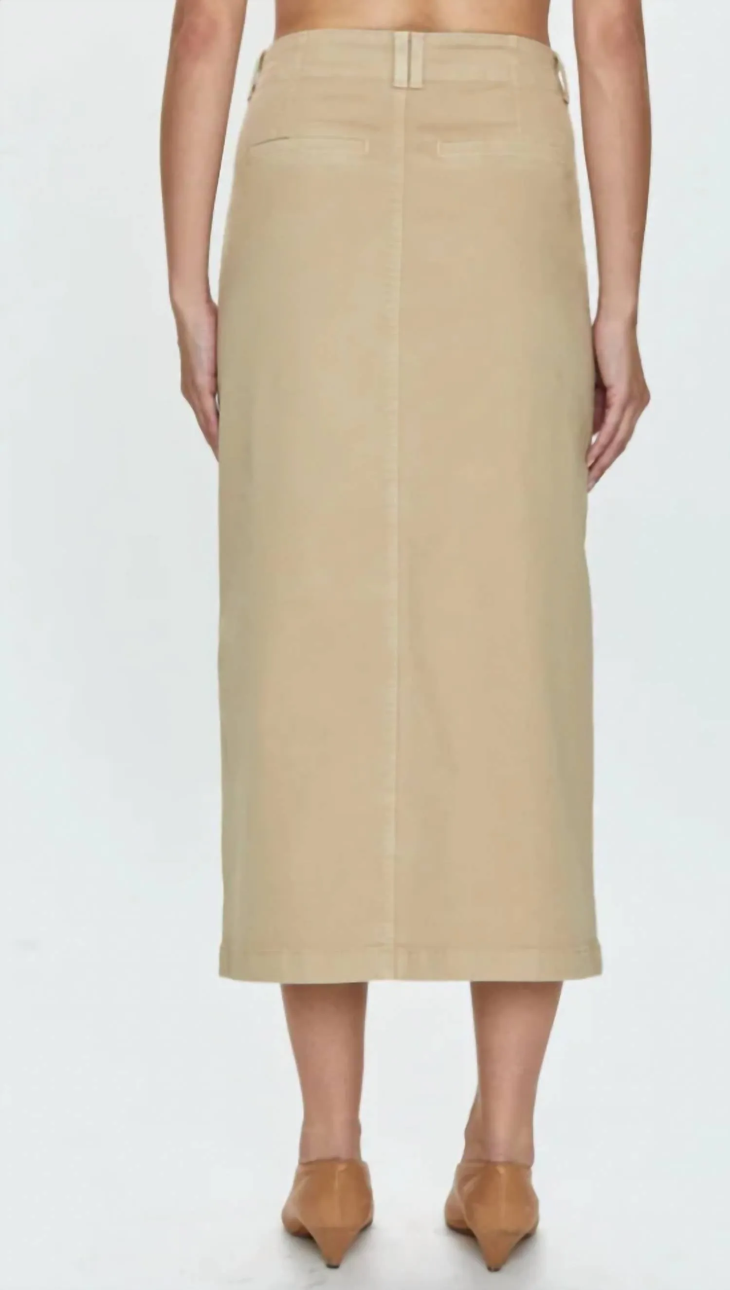 Jupe utilitaire Pamela en latte