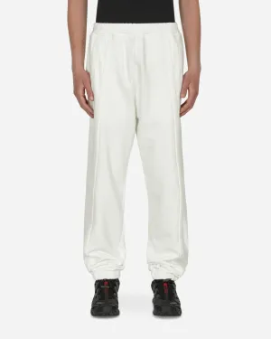 Chevron Shape Insole Panel Basic Sweatpants White