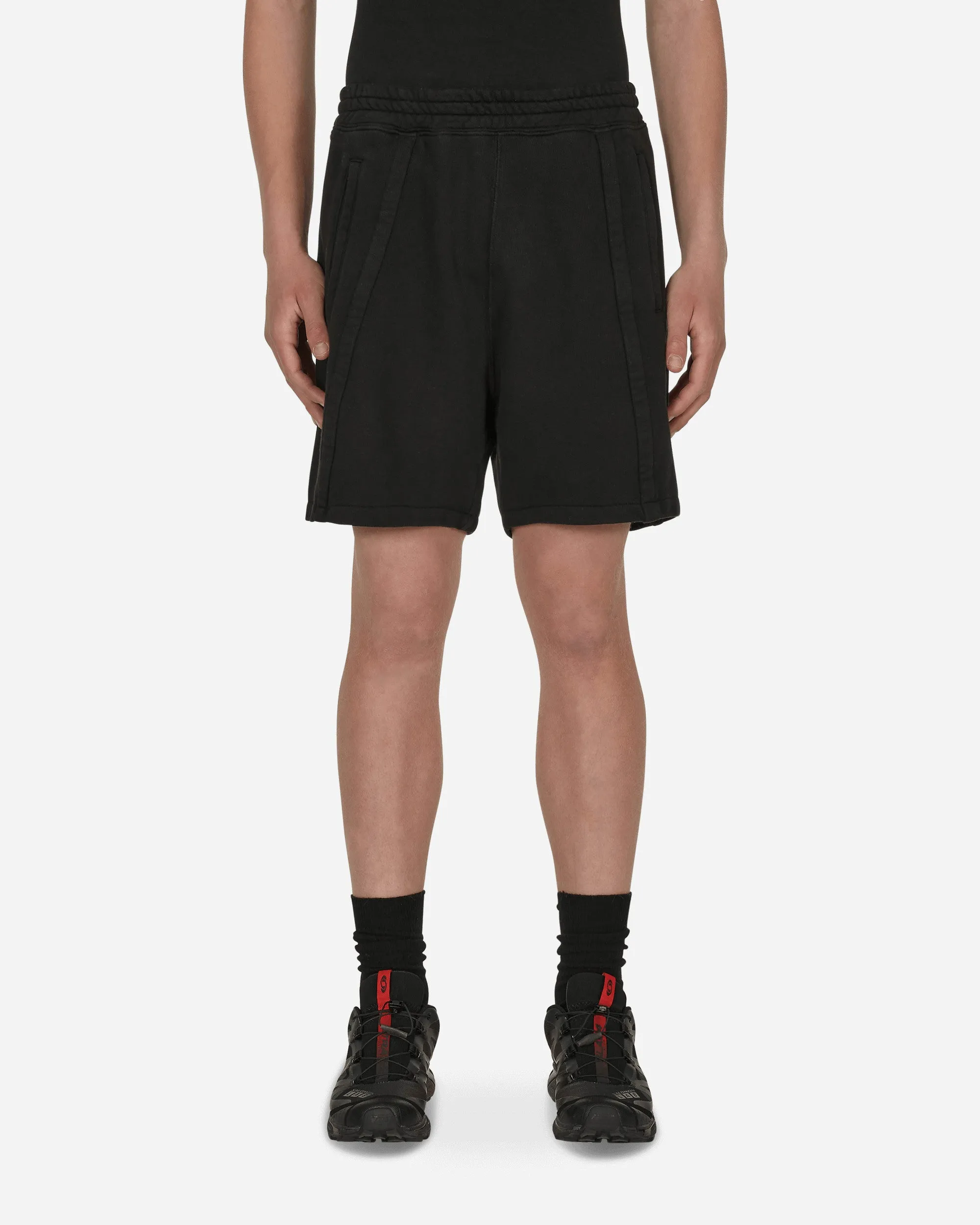 Comfortable With Different Sock Supply Chains Panel Boxy Shorts Black