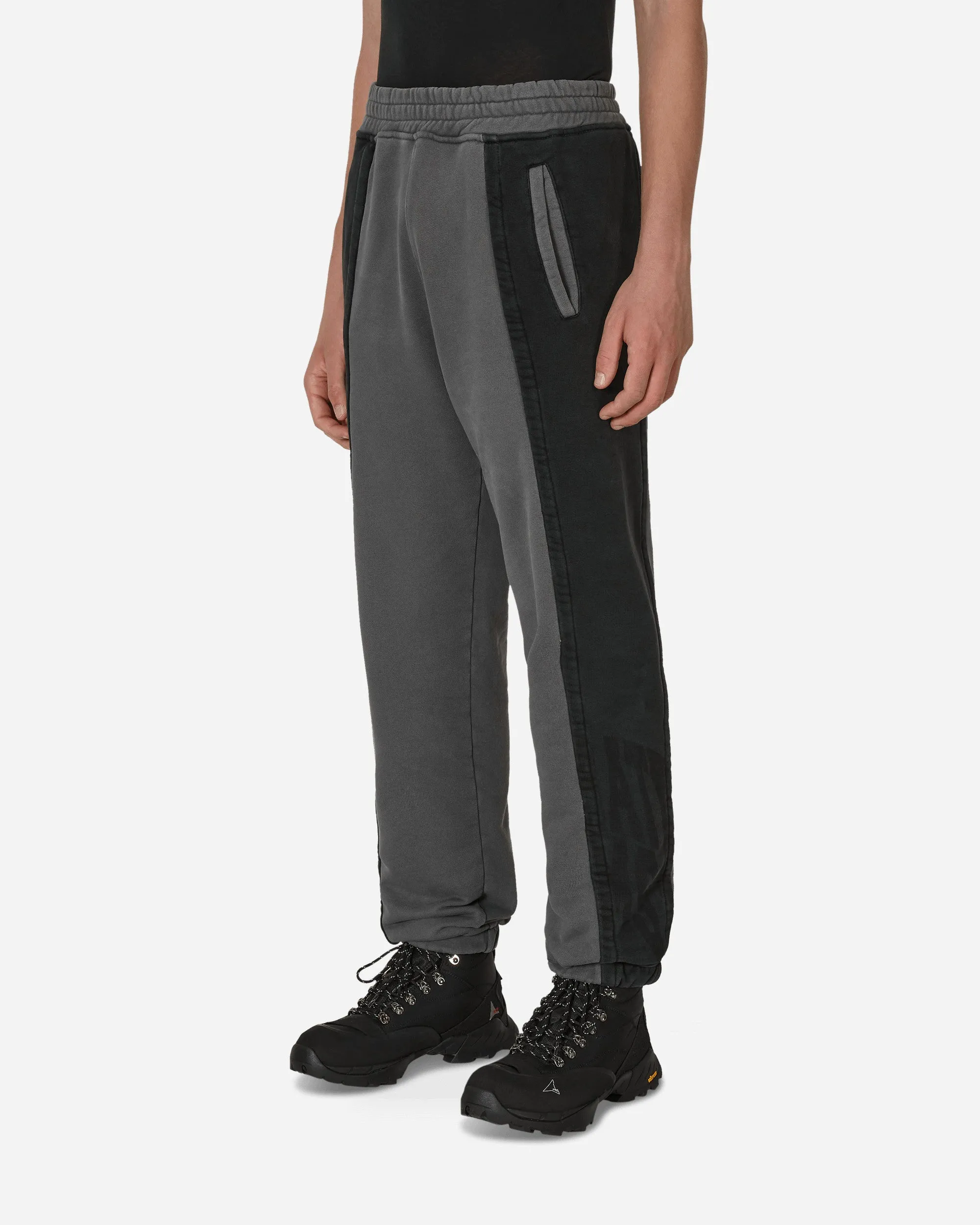 Panel Sweatpants Grey / Black Absorbent Ability Seductive