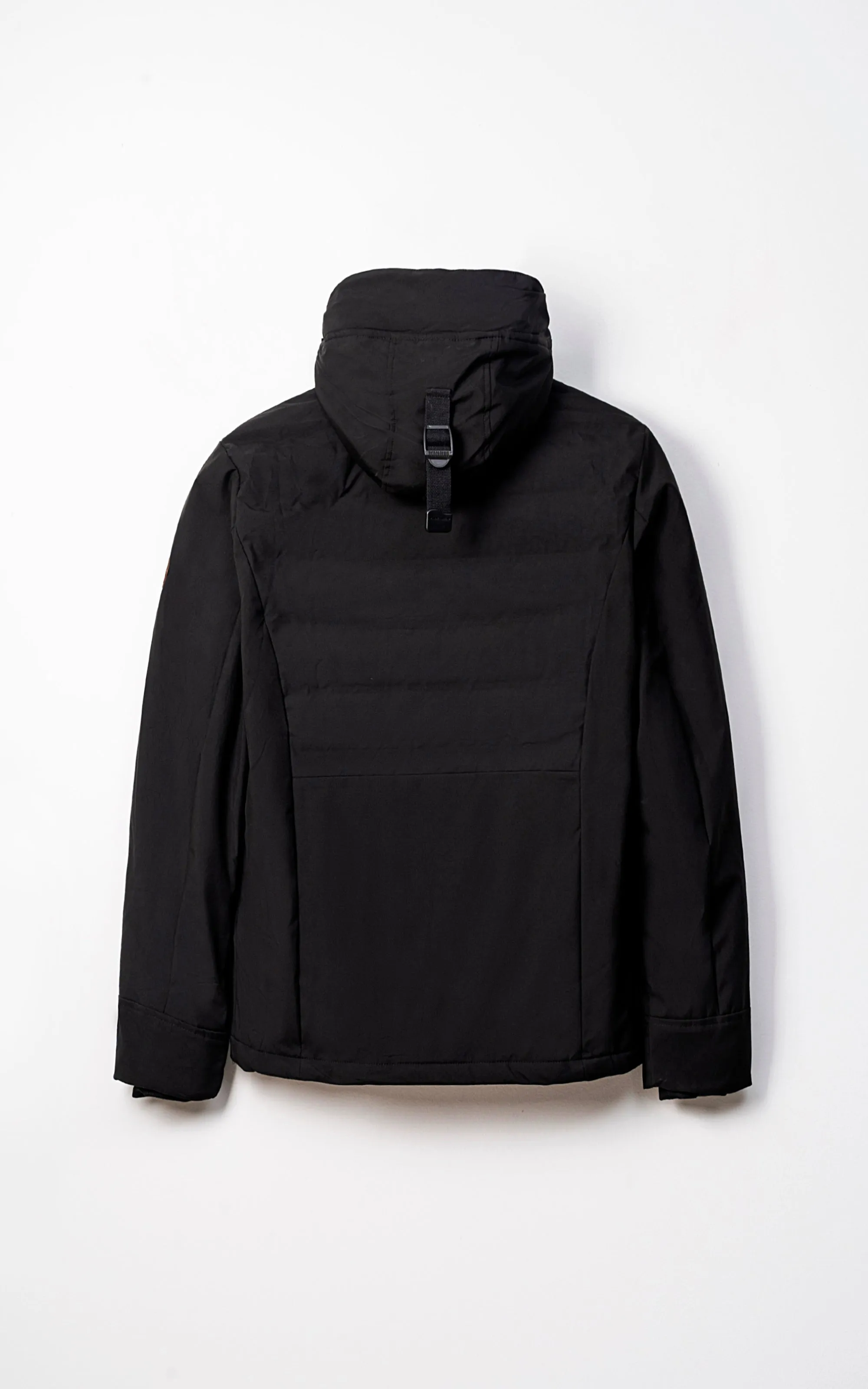 Parka Jacket Full Sleeve Black Comfort Plazas Wear-Resistant Flannel