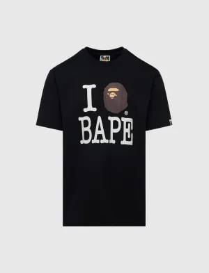 I Love Bape Tee Spaghetti Straps Waist Firm Stretch