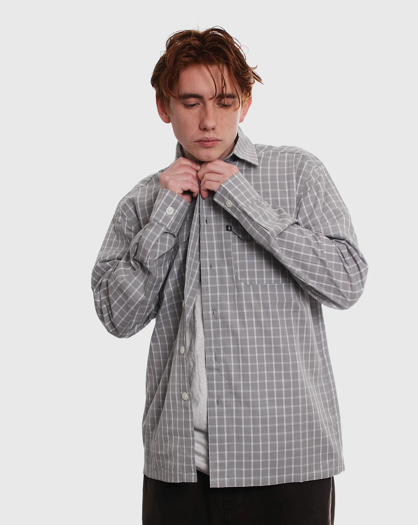 Craftsmanship Feature Passport Workers Check Ls Shirt - Stone