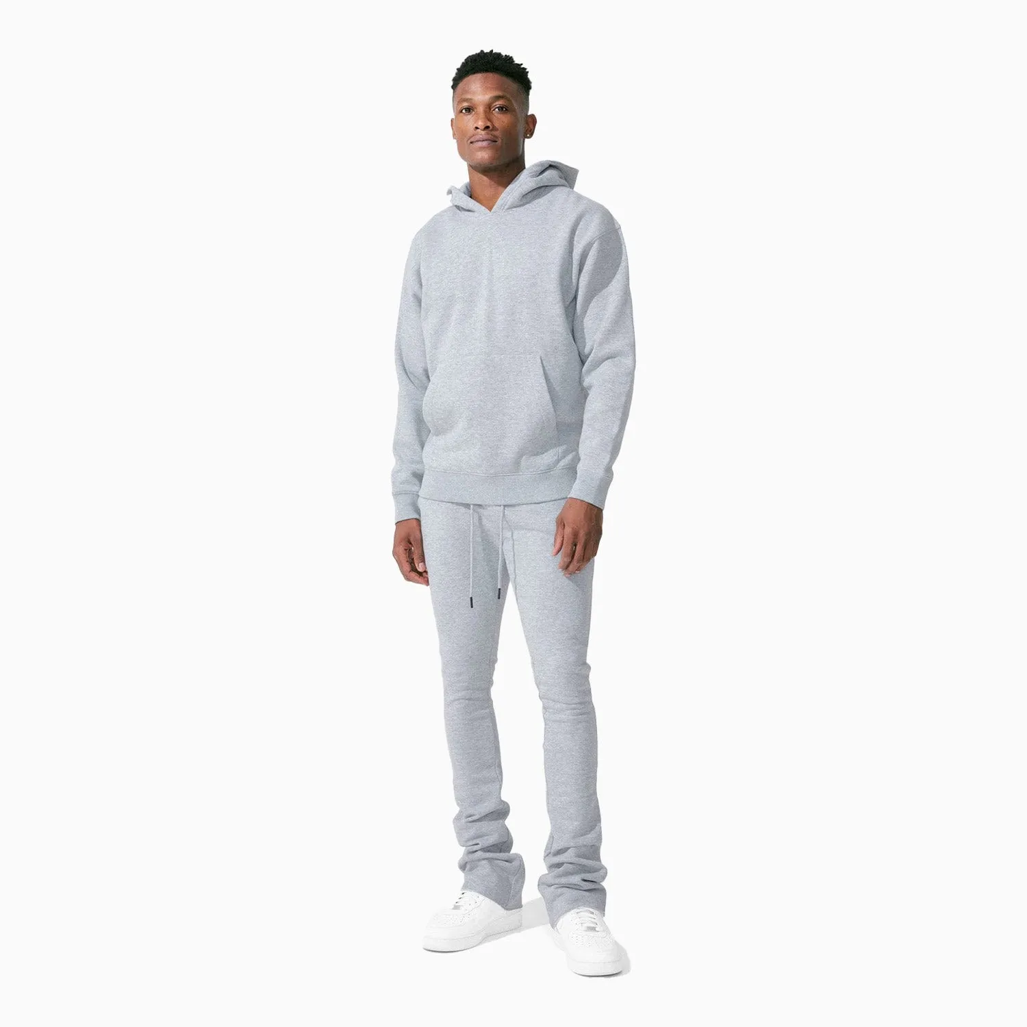 Charming Look Men'S Uptown Stacked Long Fleece Sweat Pant