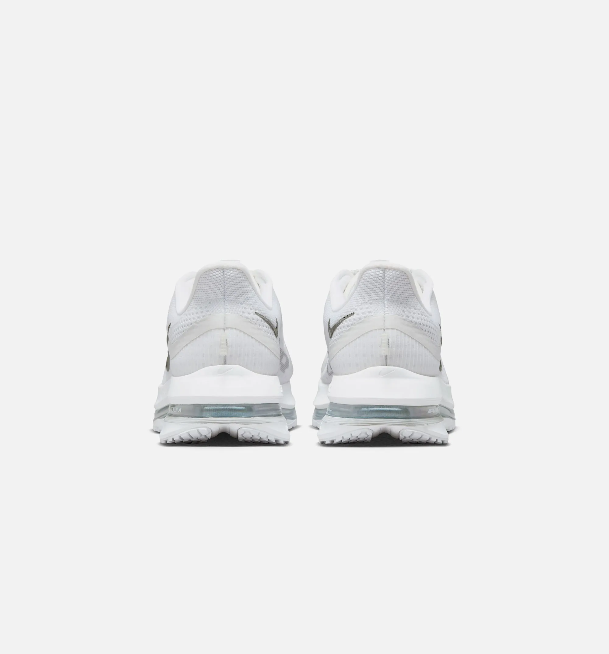Ribbed Design Effect Comfortable And Energy Return Design Pegasus Premium Mens Lifestyle Shoe - White/Metallic Silver/Metallic Silver