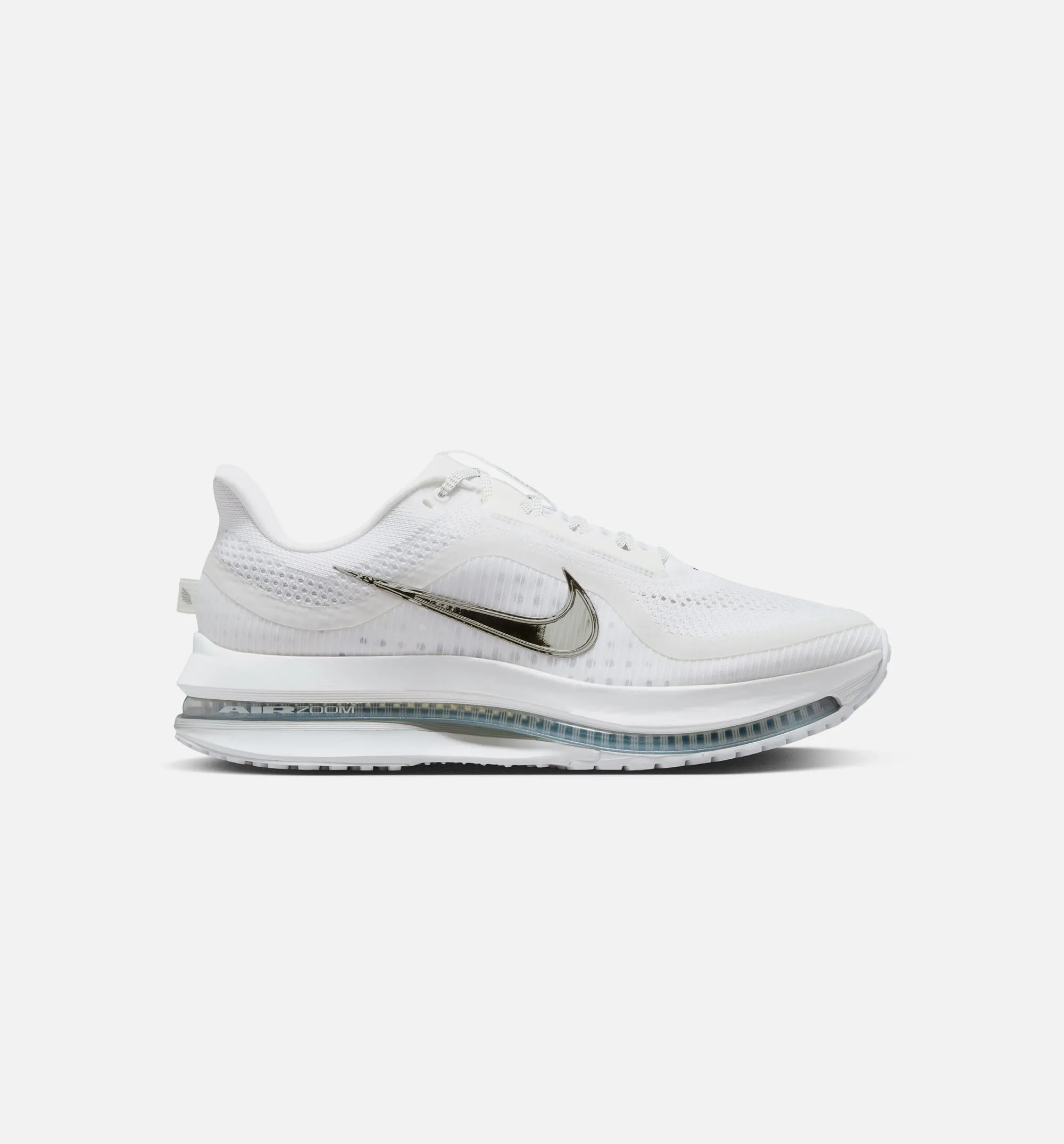 Toggle Closure Reputable Pegasus Premium Mens Lifestyle Shoe - White/Metallic Silver/Metallic Silver