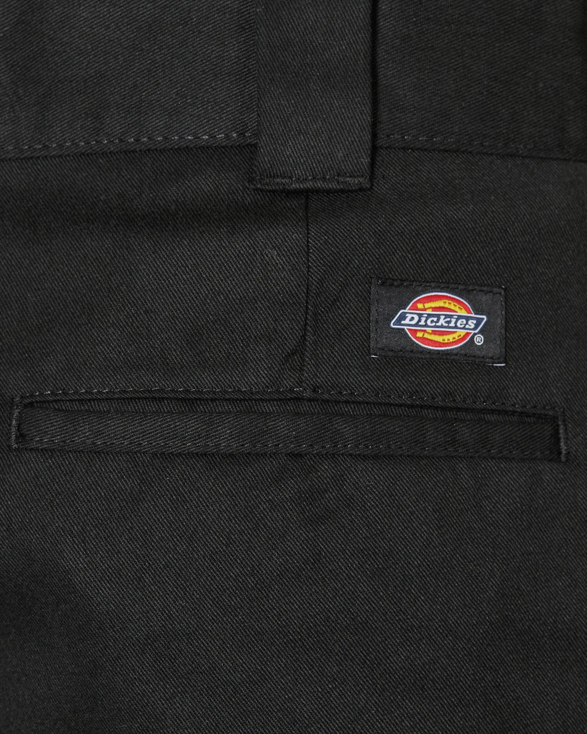 Slim Fit Shorts Black Comfortable" Slide Fastener