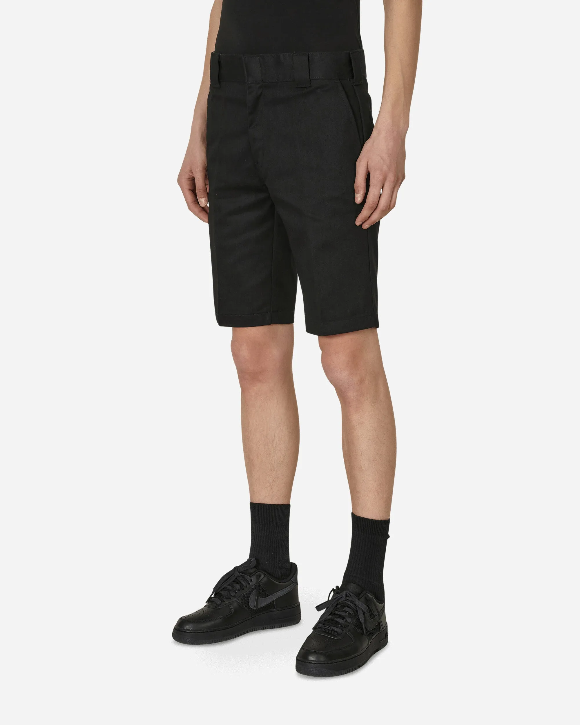 Slim Fit Shorts Black Comfortable Incident
