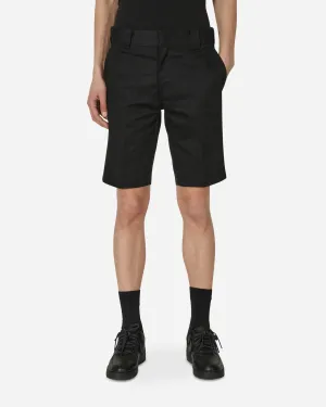 Slim Fit Shorts Black Comfortable Tassel