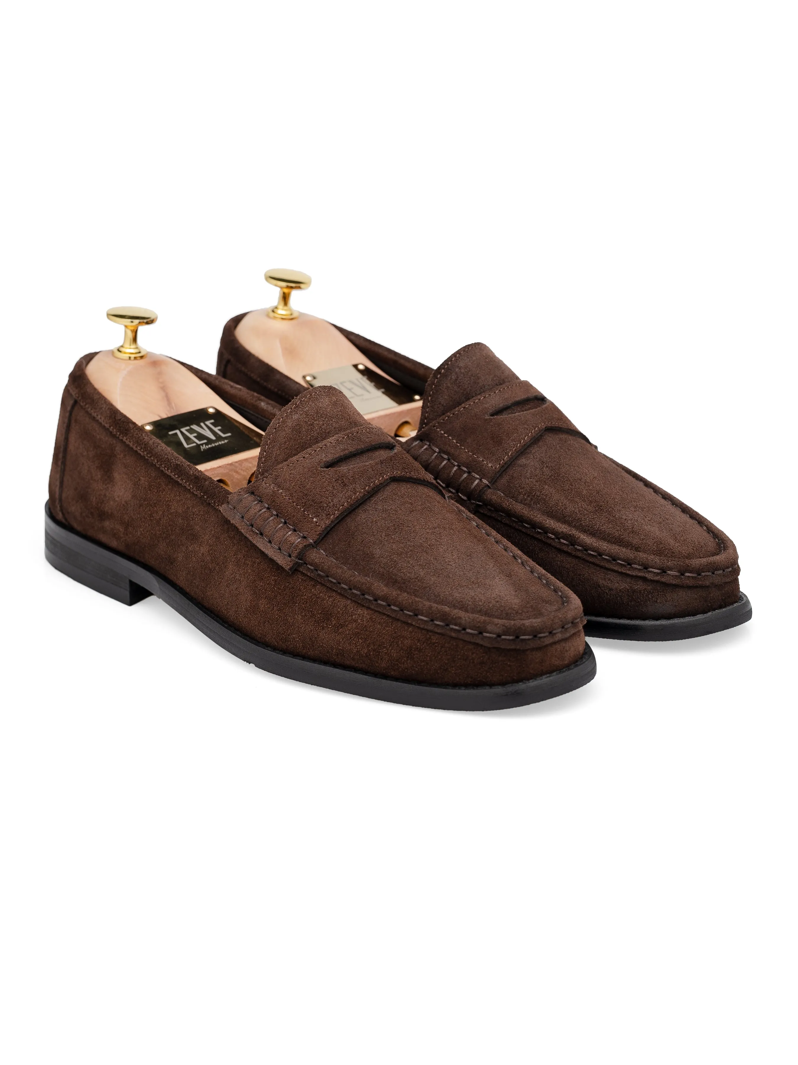 Hit Your Next Level Built to Move You Penny Moccasin Loafer - Tobacco Brown Suede Leather