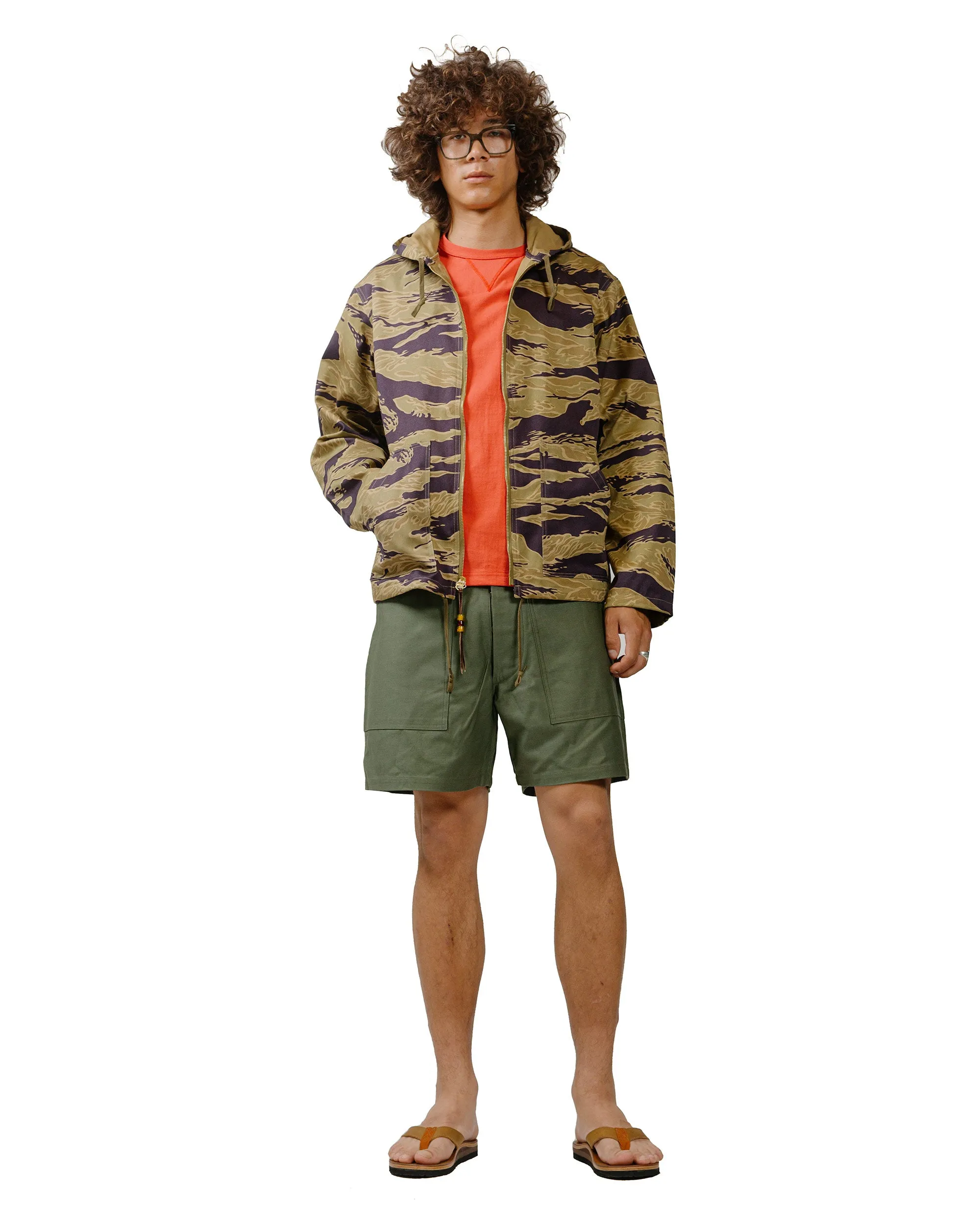 Underwire Support The Real Mccoy'S Mp24004 Utility Shorts / Cotton Sateen Olive