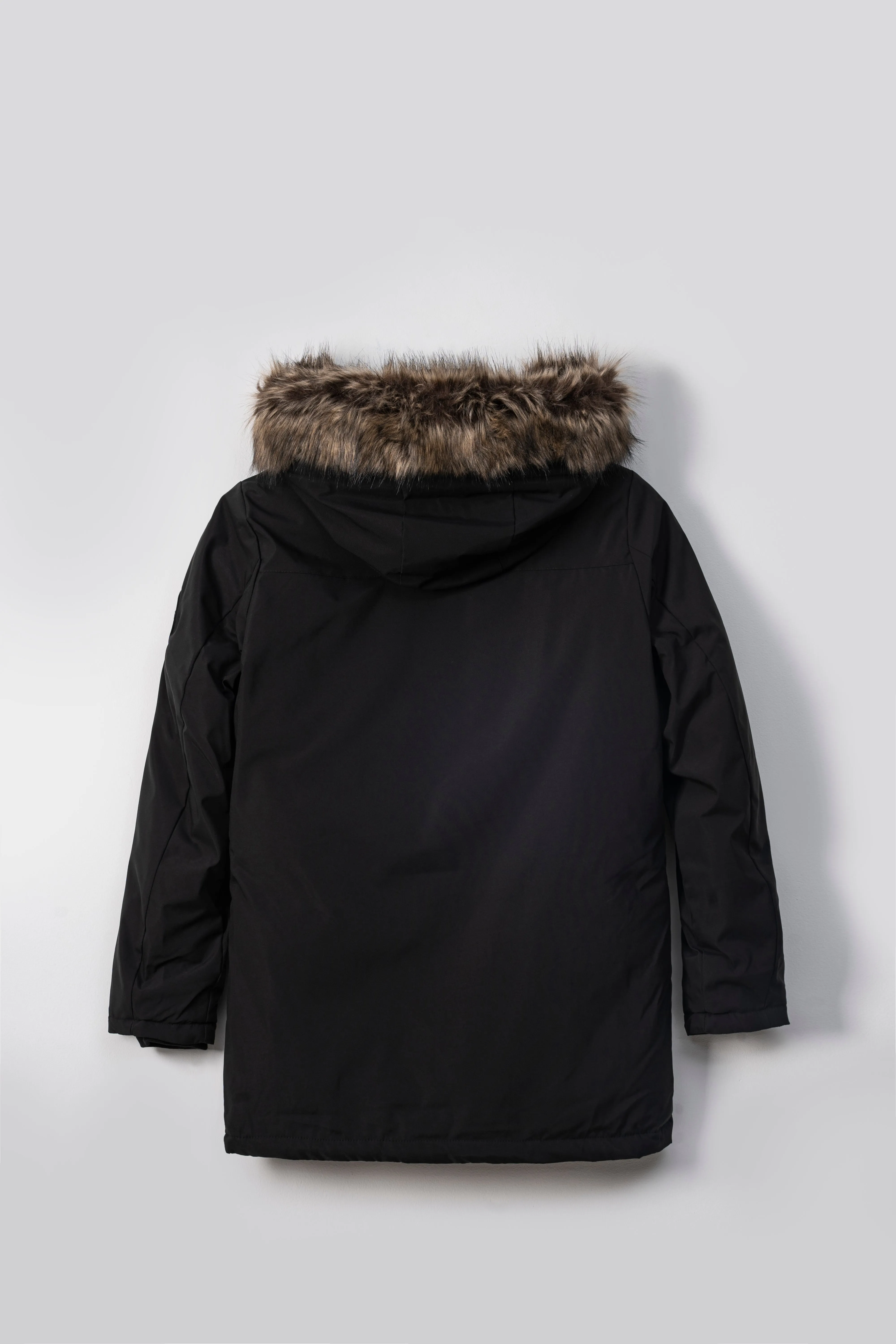 Comfort Soles Parka Jacket Full Sleeve Black