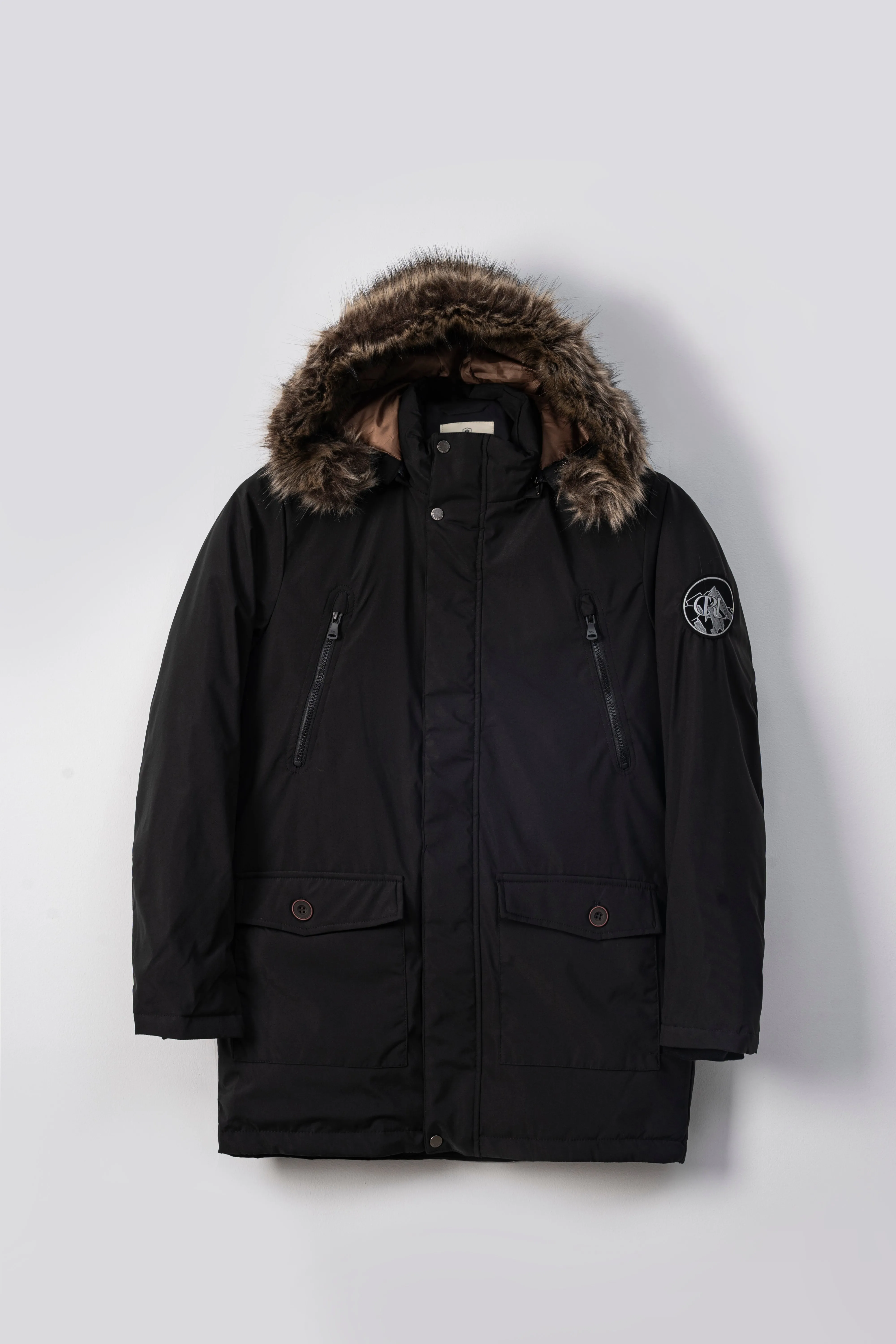 Parka Jacket Full Sleeve Black Multi Surface Capability