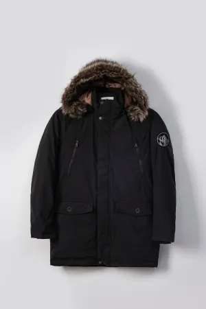 Parka Jacket Full Sleeve Black Multi Surface Capability