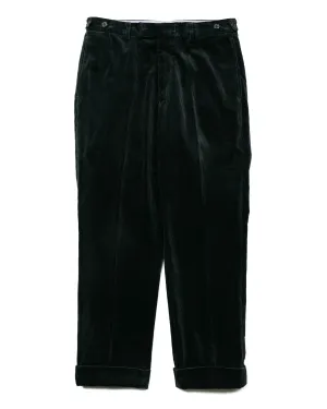 Comfortable Microfiber Blend Beams Plus Ivy Trousers Ankle-Cut Corduroy Charcoal Grey