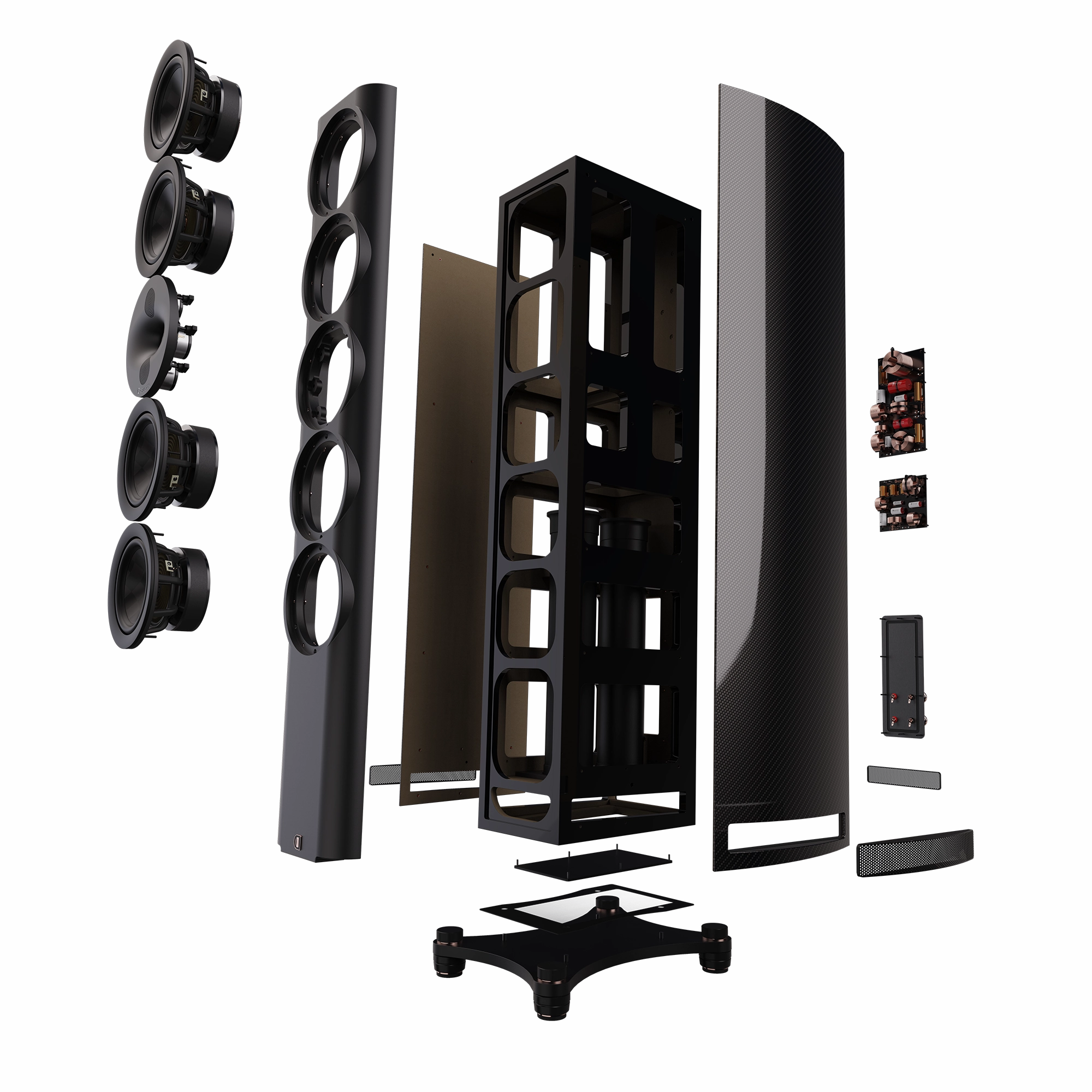 PERLISTEN Audio S7T Limited Edition Carbon Fibre Tower Speakers