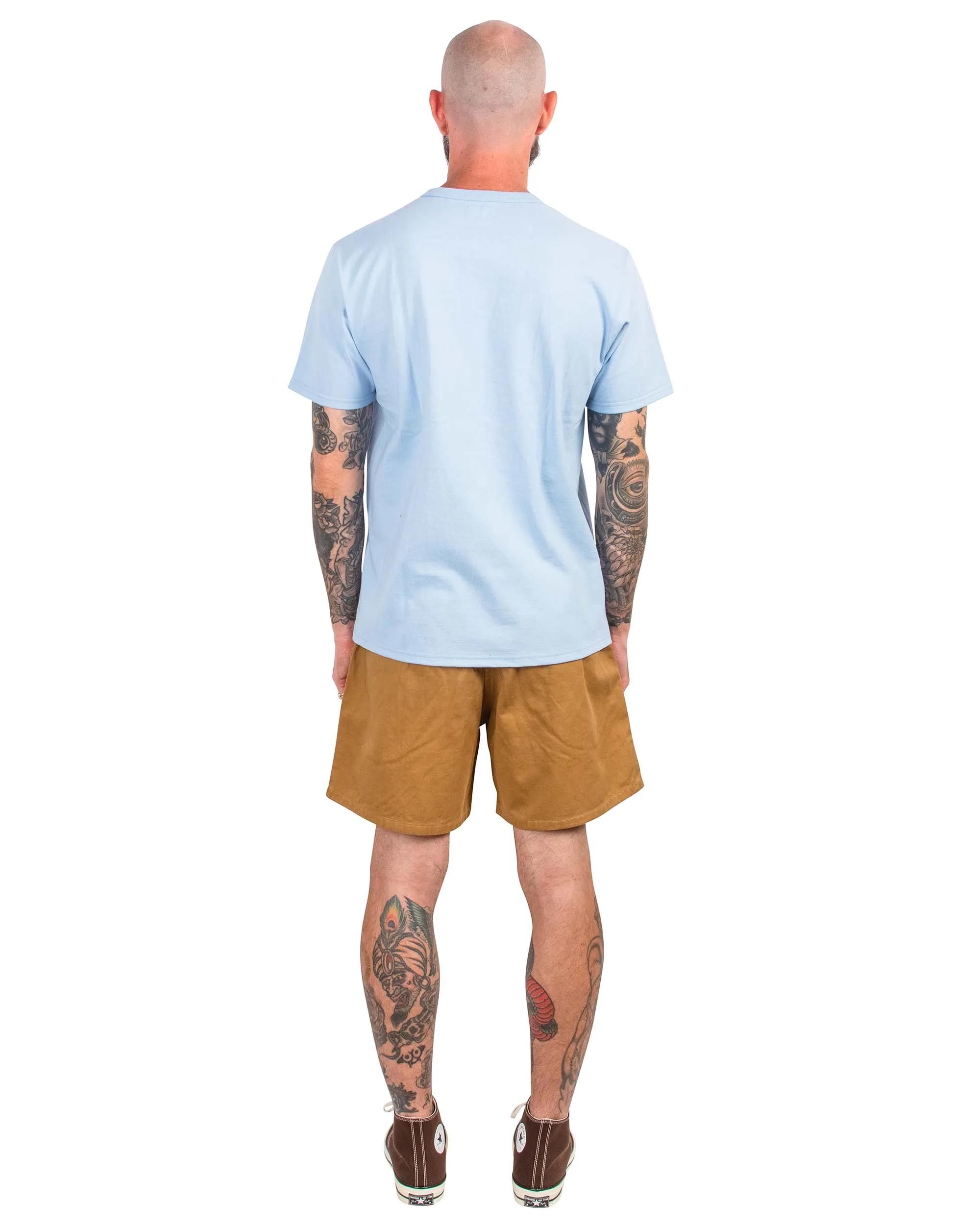 Advanced Sleeve Mink The Real Mccoy'S Mp22015 Cotton Drill Swim Shorts (Over-Dyed) Chestnut
