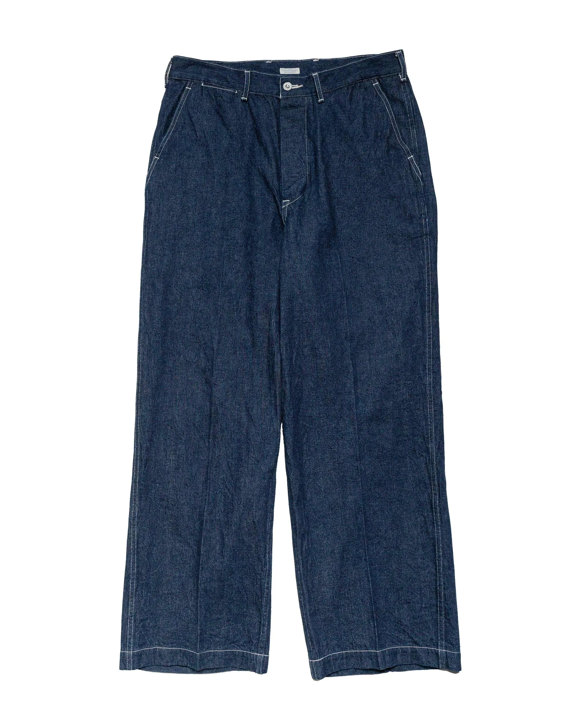 Back Support Phigvel Mil Denim Trousers Indigo