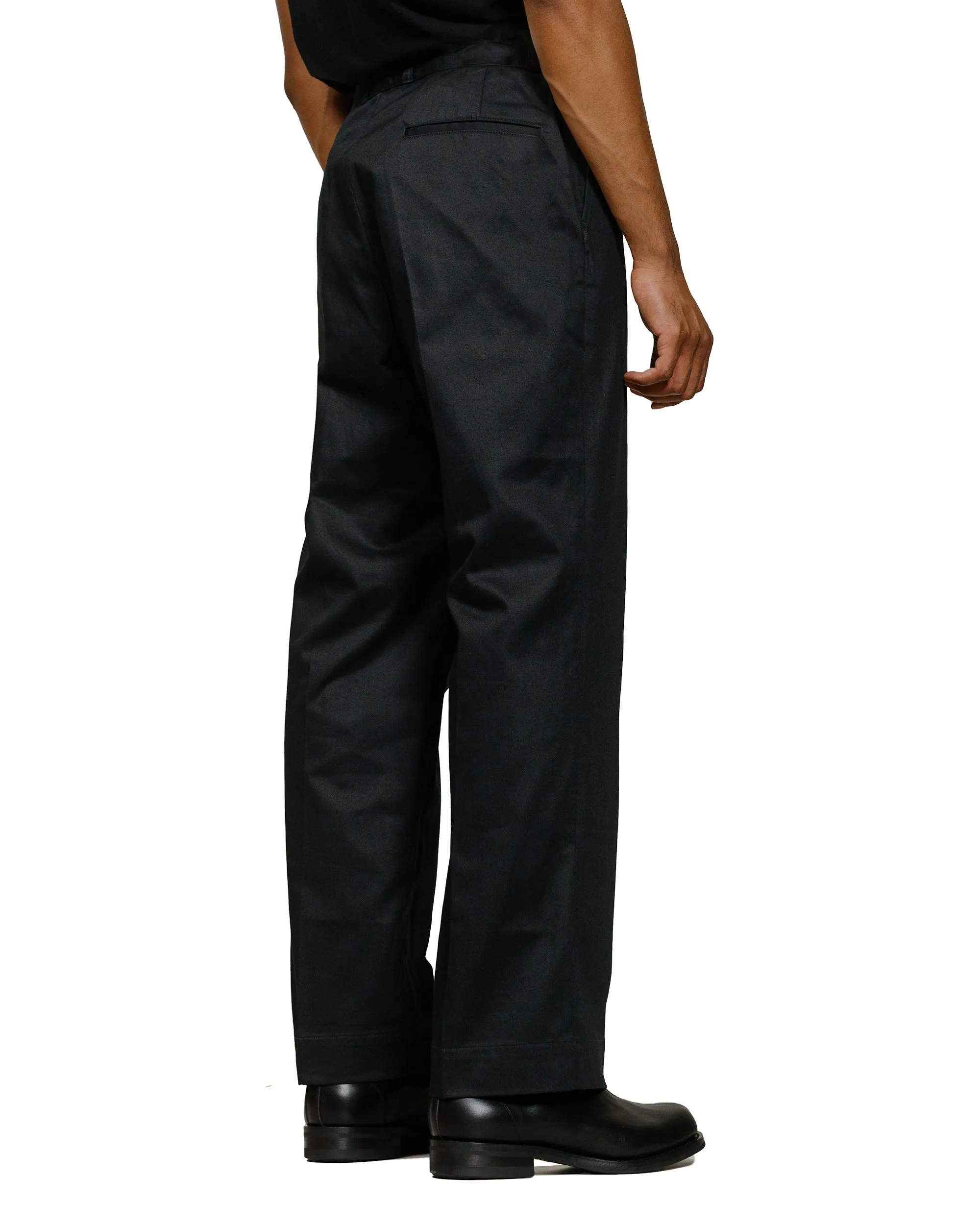 Phigvel Officer Trousers (Regular) Ink Black Comfortable Hand Length