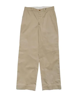 Special Feature Zip Front Closure Phigvel Officer Trousers (Regular) Khaki Beige
