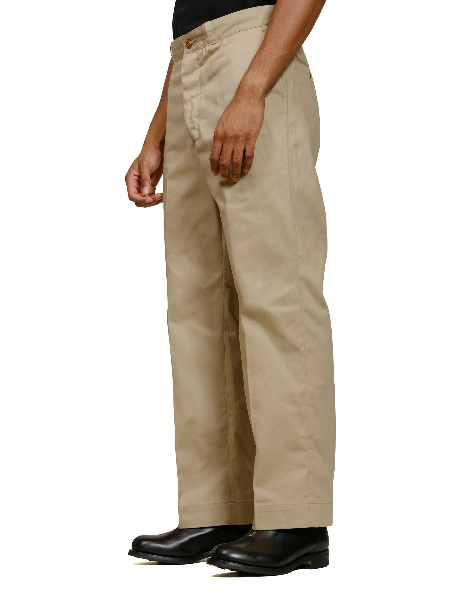 Fade History Dry Clean Only Phigvel Officer Trousers (Regular) Khaki Beige