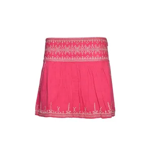 Mini-jupe Picadilia en coton fuchsia