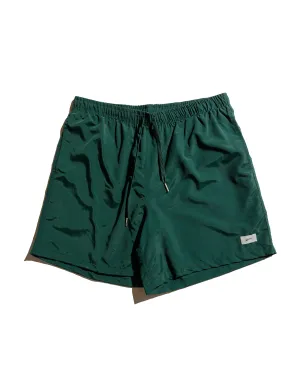 Anti - Right Comfortable Bottom Bather Solid Pine Swim Trunk