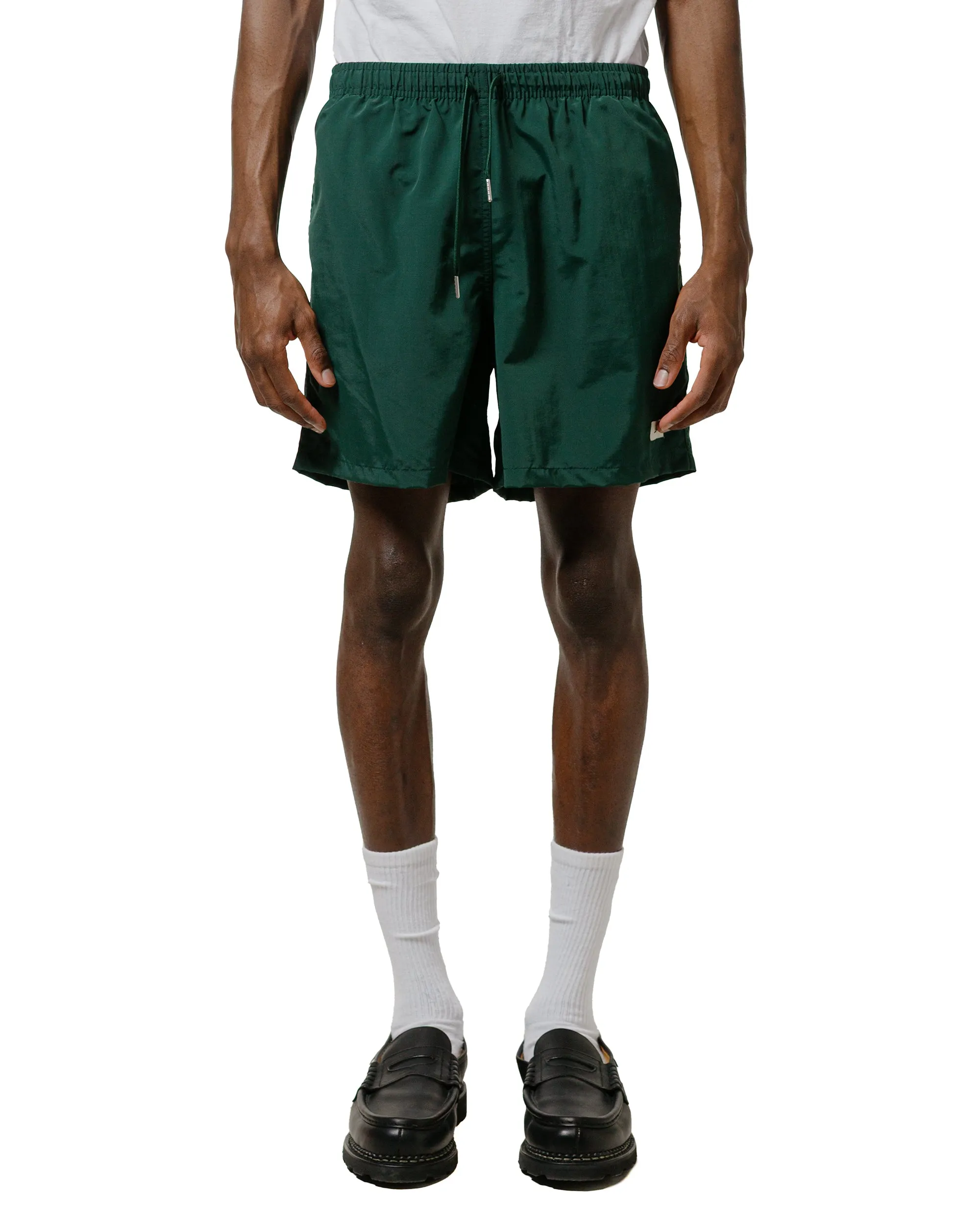Hourly Familiar Look Bather Solid Pine Swim Trunk