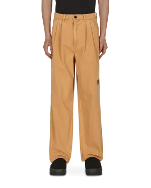 Comfortable Earmuffs Soft Nose Length Livewire Pigment Dyed Herringbone Pants Orange