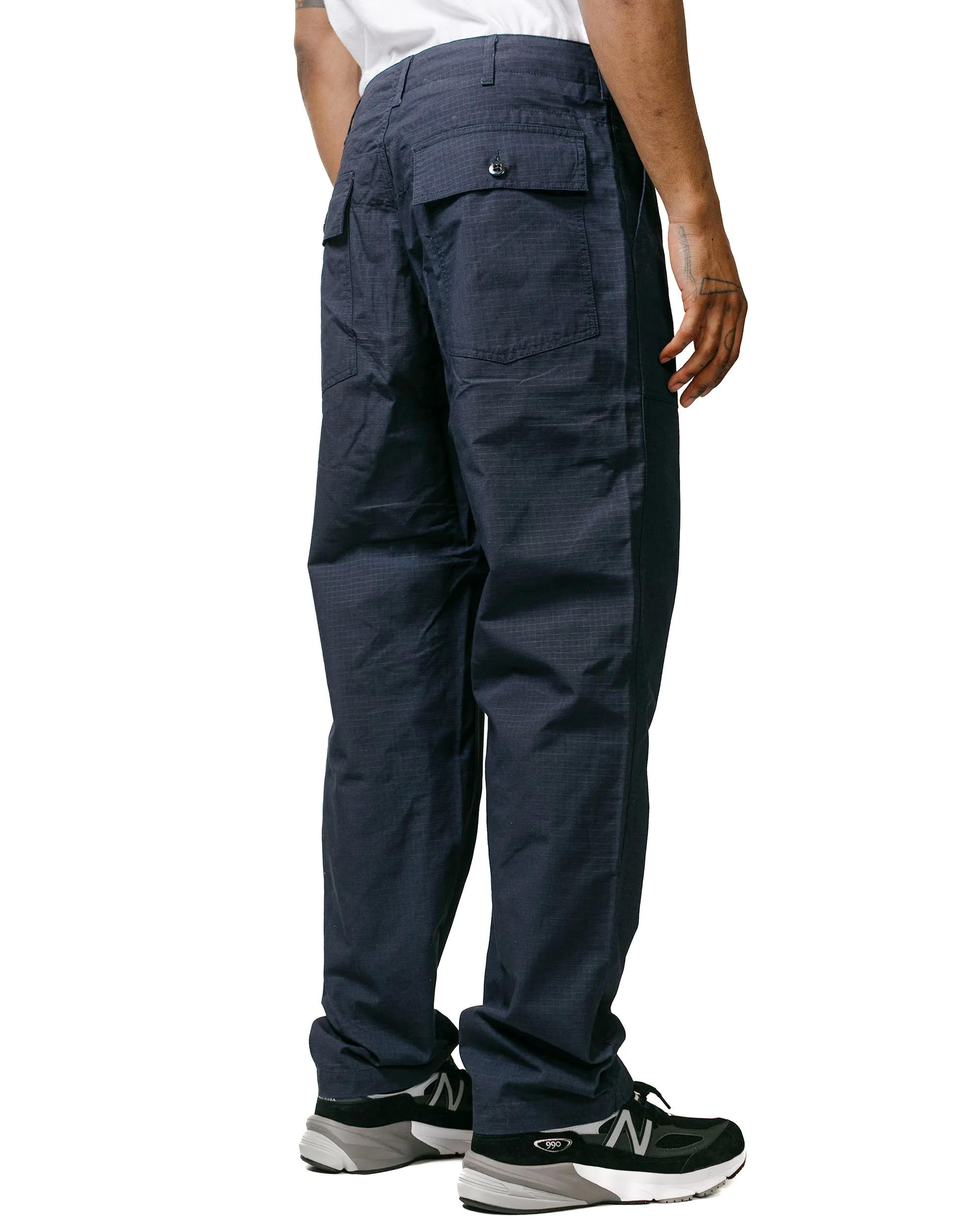 Comfortable Fit" Engineered Garments Fatigue Pant Dark Navy Cotton Ripstop