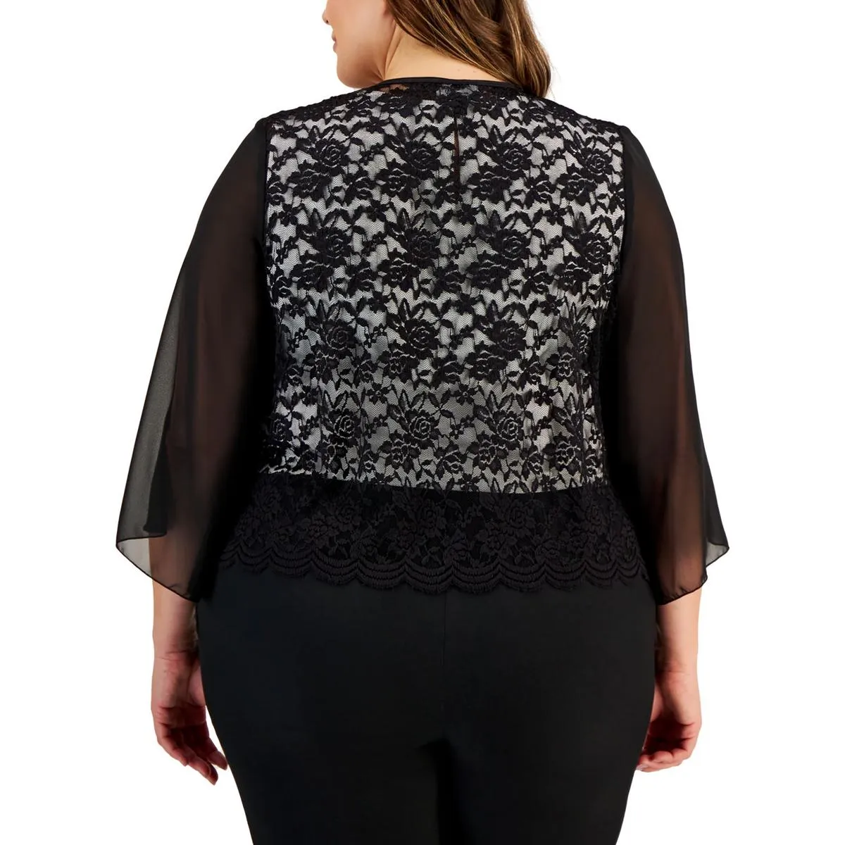 Cardigan en dentelle pour femme pour le bureau